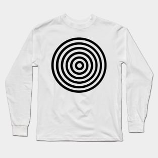 Black Transparent Circles Long Sleeve T-Shirt